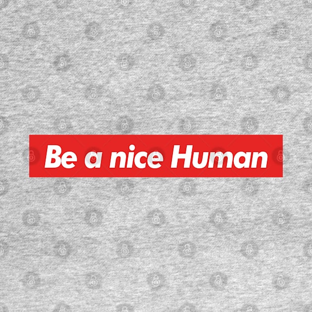 Be a nice Human by melaidagpin@gmail.com